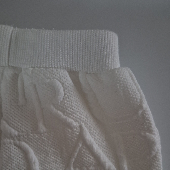 Textured White Jogger Pants Set - Picture 8 of 14